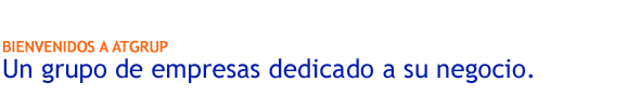 Bienvenidos a ATgrup - Un grupo de empresas dedicado a su negocio.